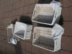 lot de 4 paniers osier grande dimension