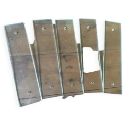 Lot de 5 plaques de propeté en verre PM