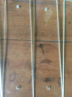 Lot de 5 plaques de propeté en verre PM