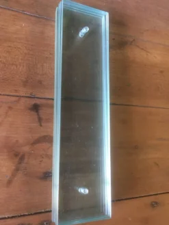 Lot de 5 plaques de propeté en verre PM