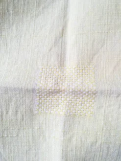 Lot de 5 serviettes anciennes teinte à la main
