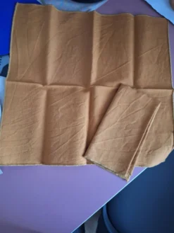 Lot de 2 serviettes de table en coton et lin Bouchara couleur camel ne
