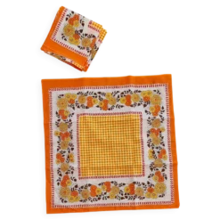 Lot de 5 serviettes de table seventies