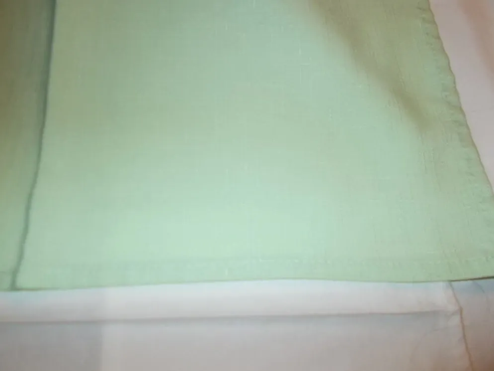 Lot de 12 serviettes de table verte