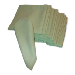 Lot de 12 serviettes de table verte