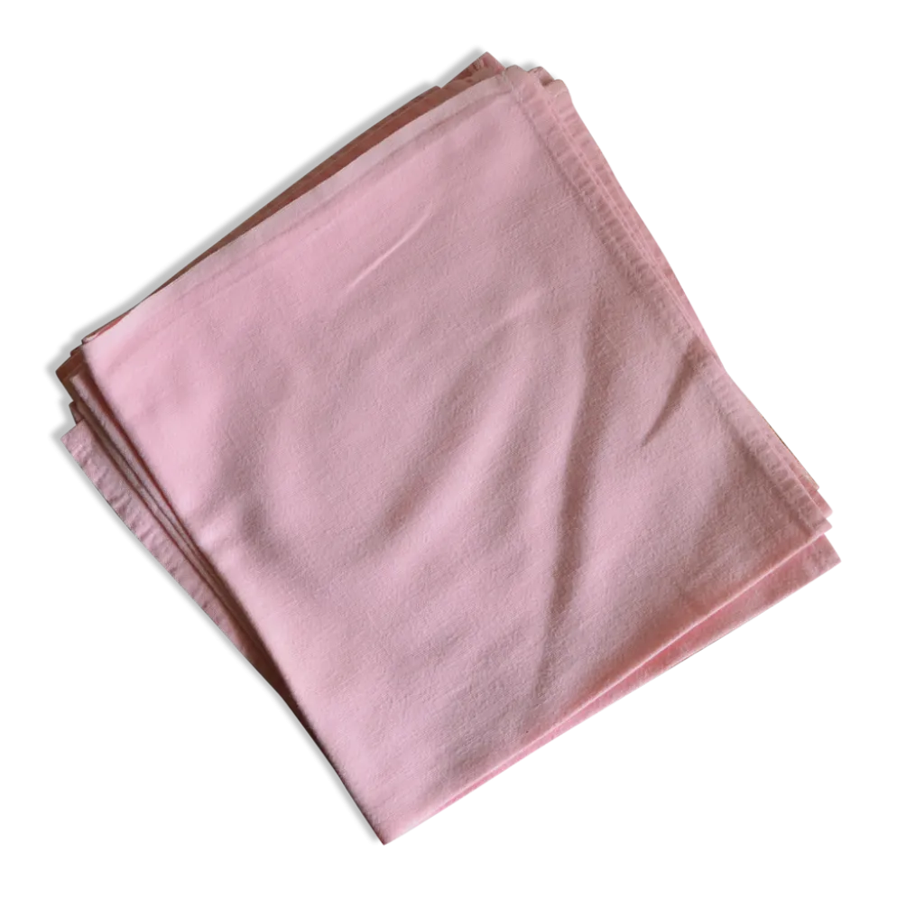 Lot de 4 serviettes rose