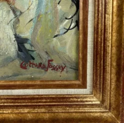 Louise-Jeanne Cottard Fossey.huile sur toile encadrée