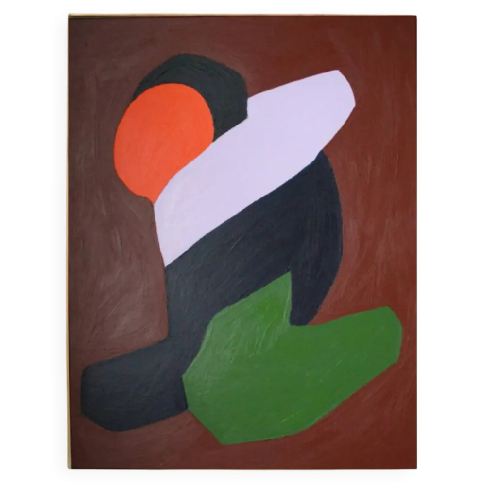 Lovers peinture couple minimaliste