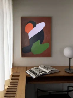Lovers peinture couple minimaliste