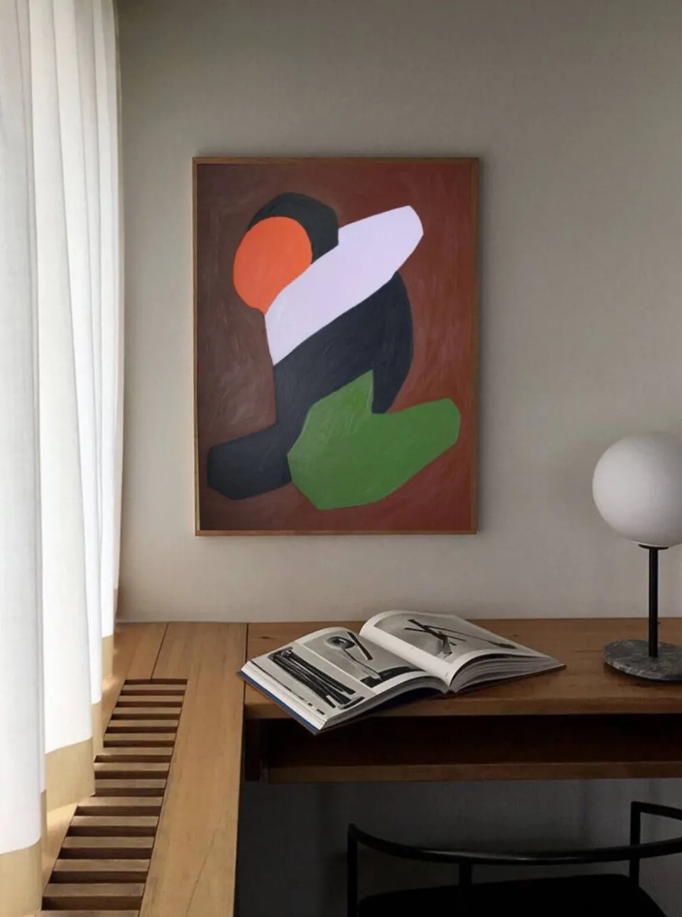 Lovers peinture couple minimaliste