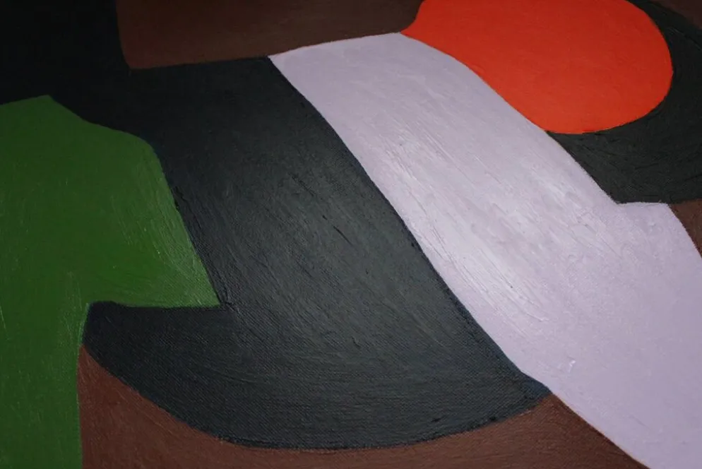Lovers peinture couple minimaliste