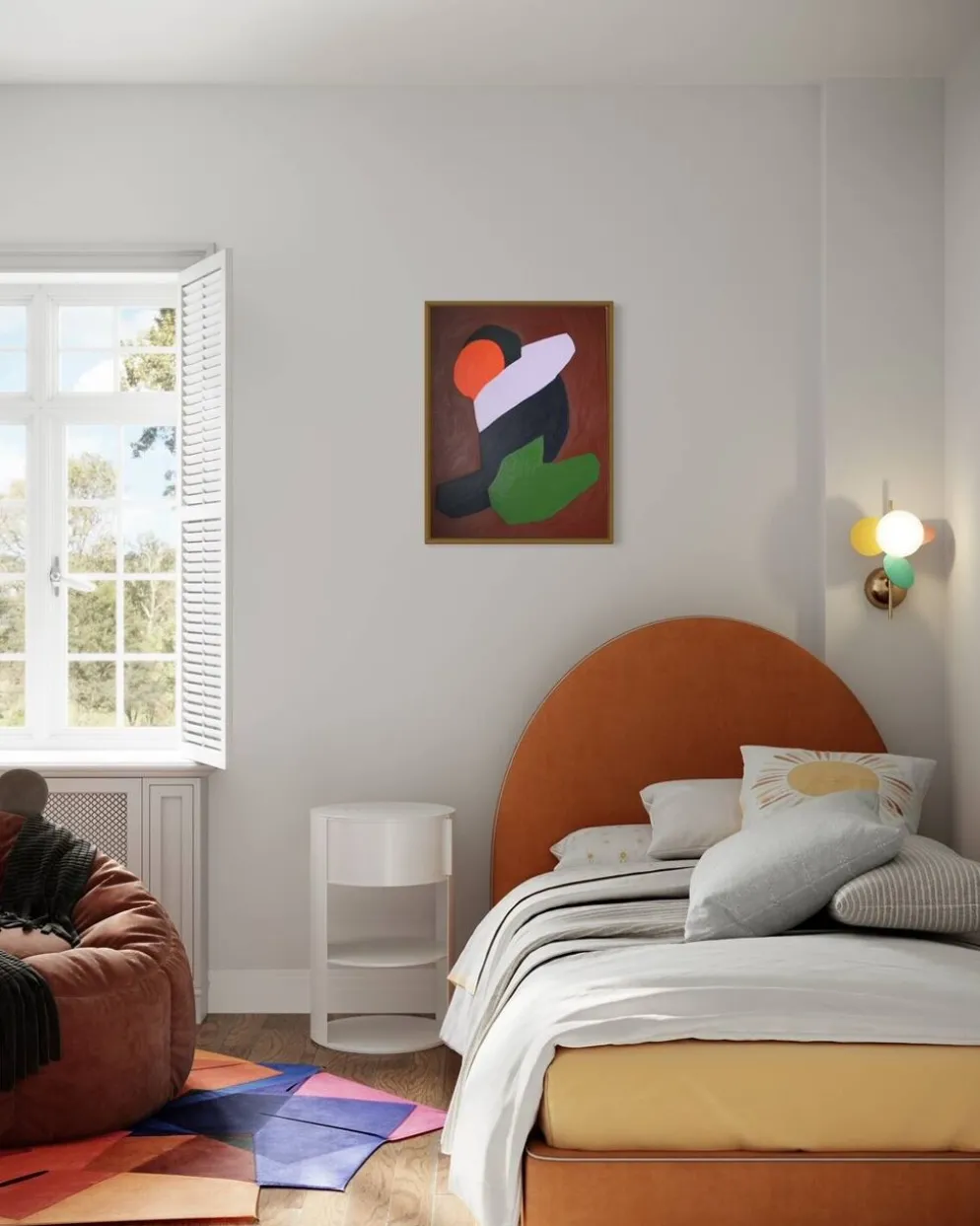 Lovers peinture couple minimaliste