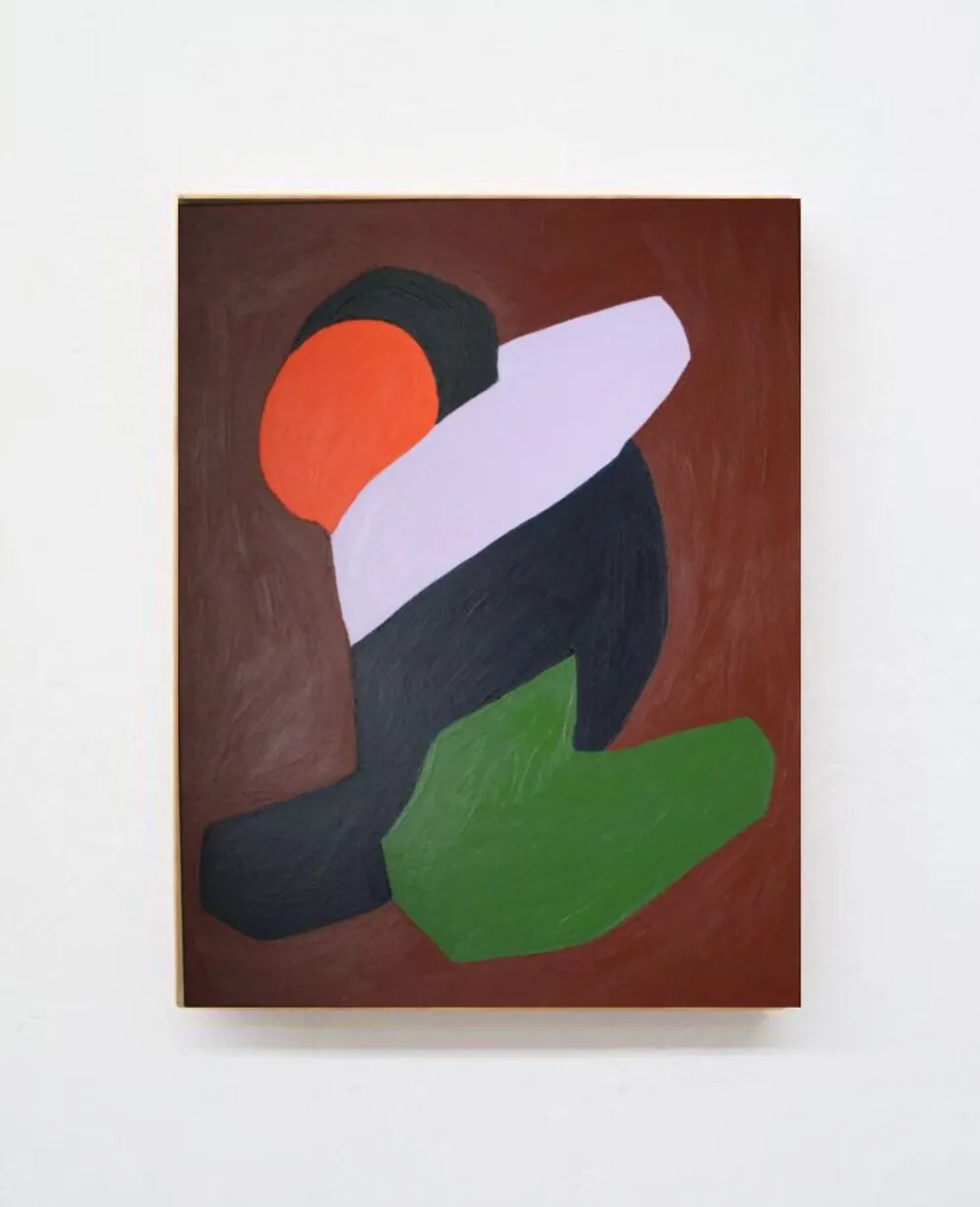 Lovers peinture couple minimaliste