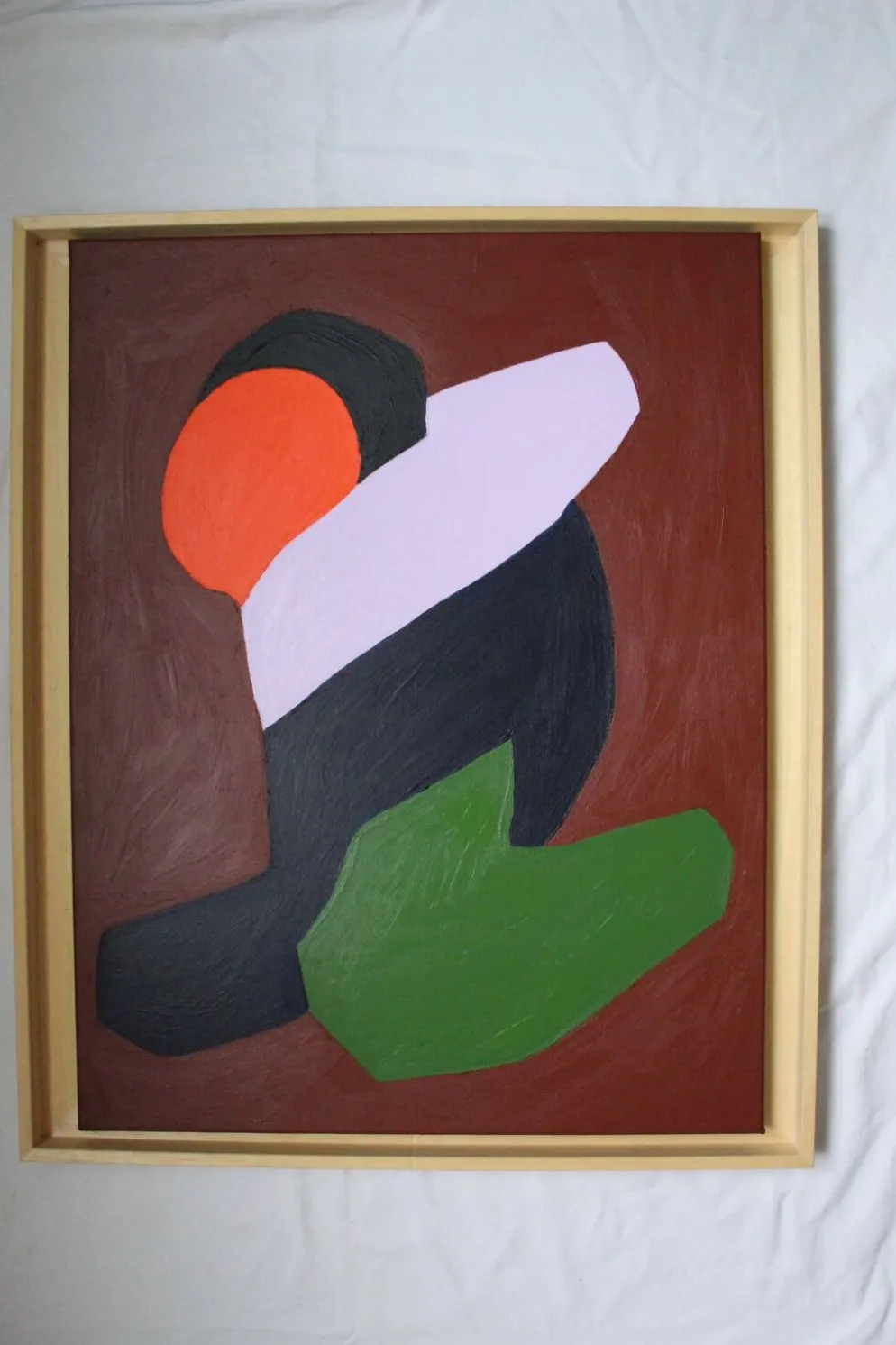 Lovers peinture couple minimaliste