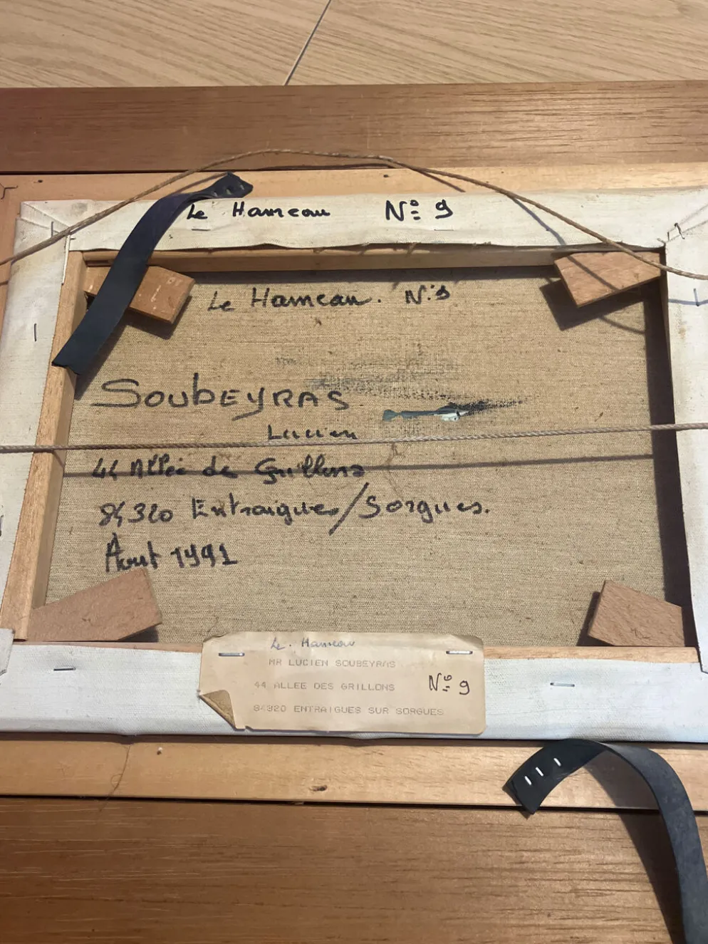Lucien Soubeyras – Le Hameau – Huile au couteau – Paysage de Provence