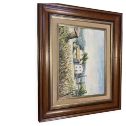 Lucien Soubeyras – Le Hameau – Huile au couteau – Paysage de Provence