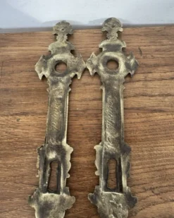 Magnifique Rare Lot Paumelles ,Serrure ,Poignées Plaques Propreté ,Por