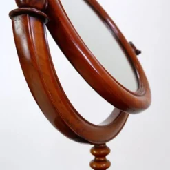 Mahogany Psyche barber mirror - Turned Wood 19th century