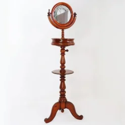 Mahogany Psyche barber mirror - Turned Wood 19th century