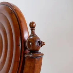 Mahogany Psyche barber mirror - Turned Wood 19th century