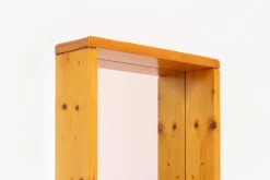 Maison Regain Miroir rectangulaire avec cadre en bois 70s