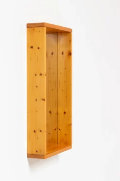 Maison Regain Miroir rectangulaire avec cadre en bois 70s
