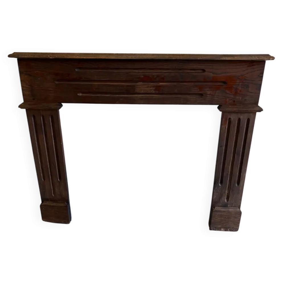 Manteau de cheminée en bois ancien