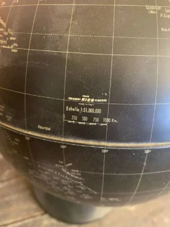 Mappemonde Globe Terrestre Planète Terre Fond Noir + Pied Tulipe Italy