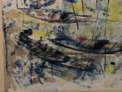 Marine encre et aquarelle