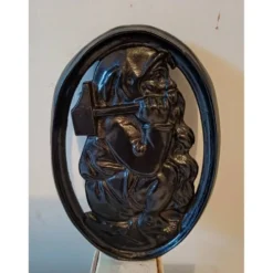 Mascaron fonte personnage au marteau "forgeron"