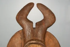 Masque africain baoule lunaire ou kplé kplé (côte d'ivoire)