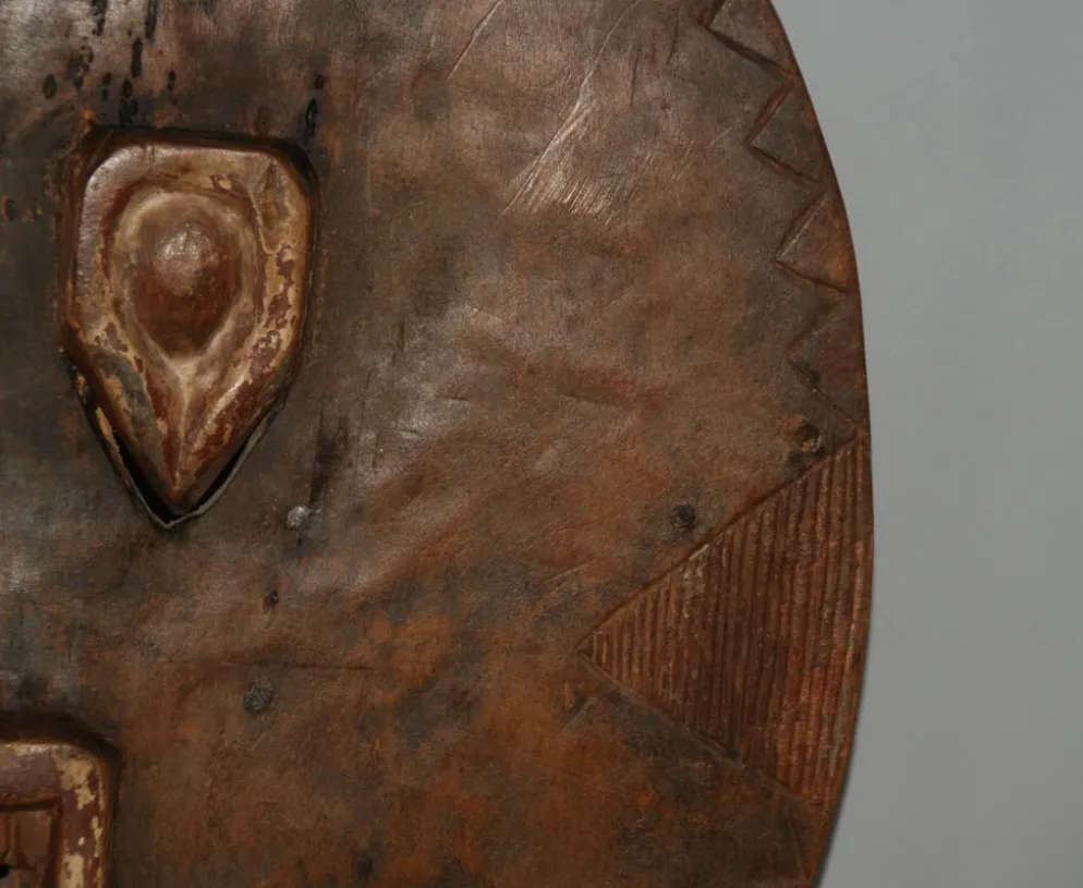 Masque africain baoule lunaire ou kplé kplé (côte d'ivoire)