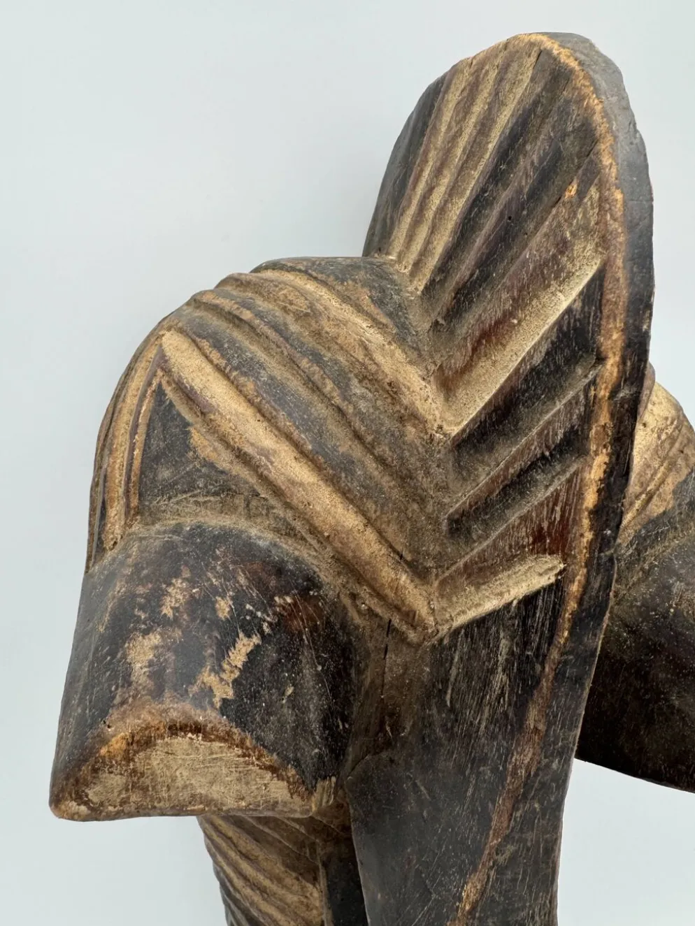 Masque africain Songye Kifwebe – art tribal Congo RDC, bois sculpté