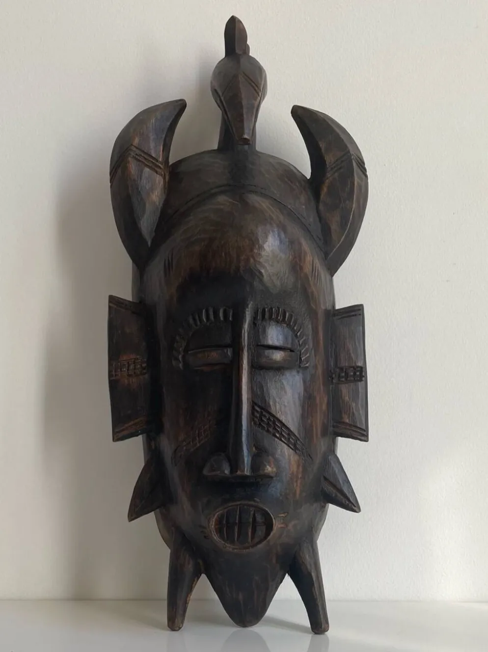 Masque africain, style Baoulé