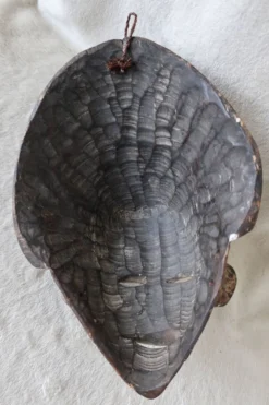 Masque Africain Vintage Bois Sculpté et Patiné, Gabon, TBE