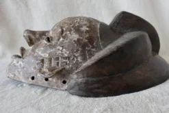 Masque Africain Vintage Bois Sculpté et Patiné, Gabon, TBE