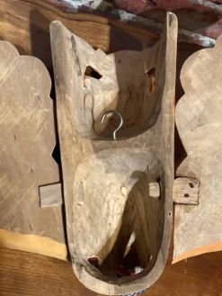 Masque Amérique du sud mural en bois