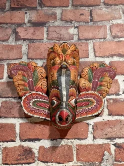 Masque Amérique du sud mural en bois