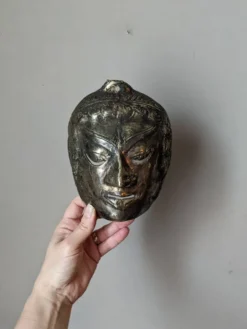 Masque de théâtre Indonésie bronze antique