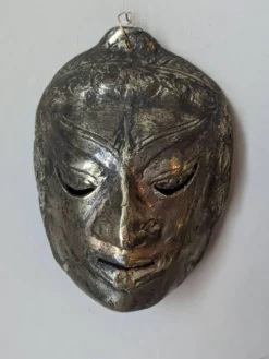 Masque de théâtre Indonésie bronze antique