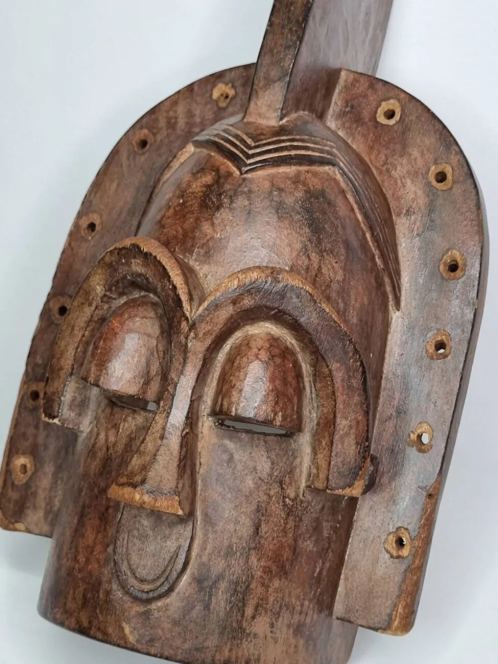 Masque Emboli Traditionnel – Art Tribal Bakota, Gabon, Années 1950-60