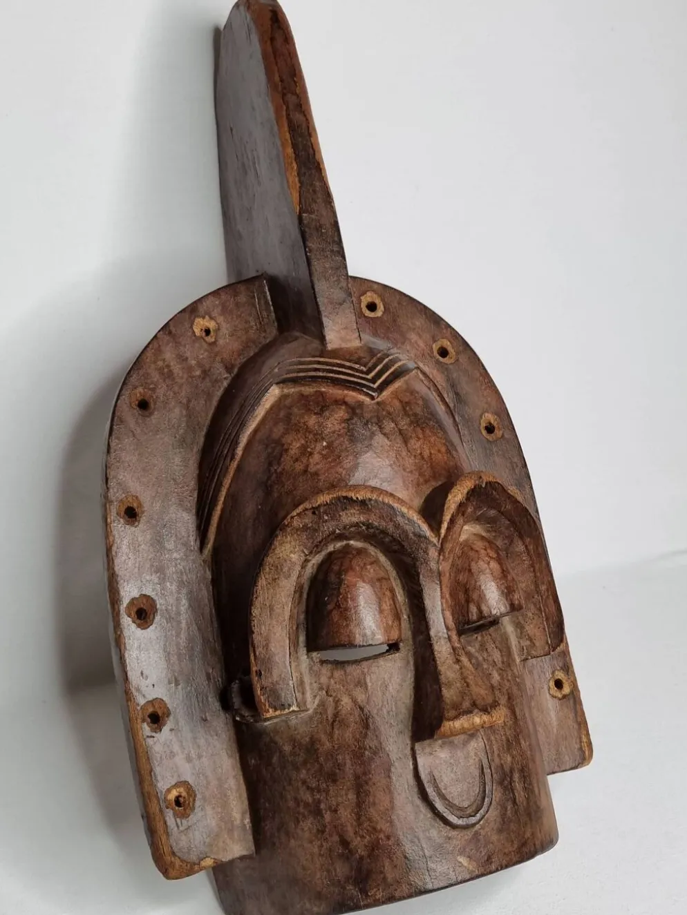Masque Emboli Traditionnel – Art Tribal Bakota, Gabon, Années 1950-60