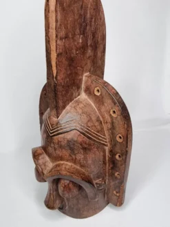 Masque Emboli Traditionnel – Art Tribal Bakota, Gabon, Années 1950-60