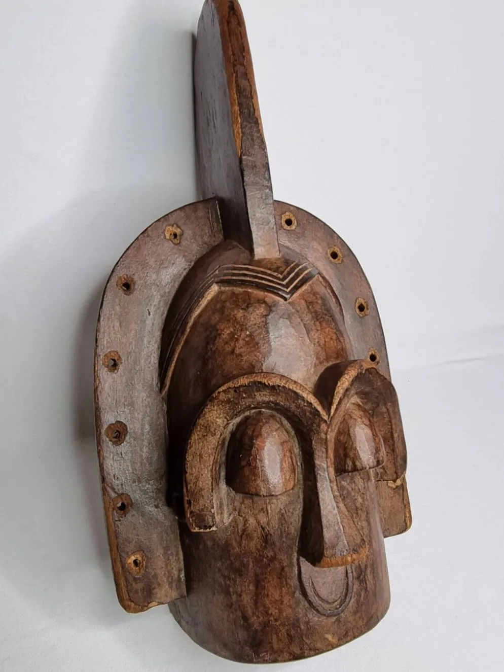 Masque Emboli Traditionnel – Art Tribal Bakota, Gabon, Années 1950-60