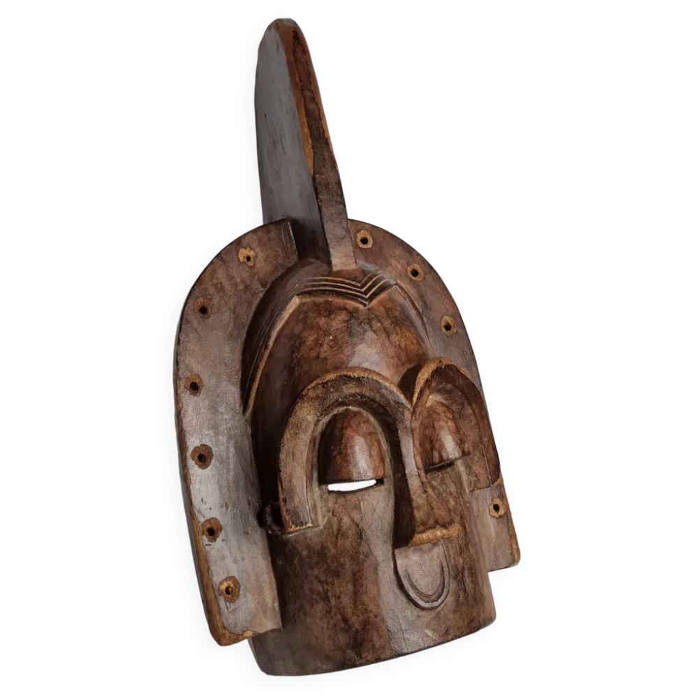 Masque Emboli Traditionnel – Art Tribal Bakota, Gabon, Années 1950-60