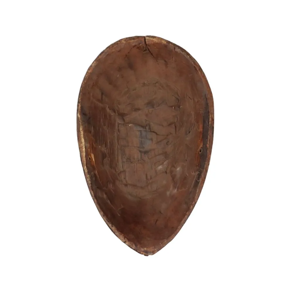 Masque en bois vintage Afrique Art Tribal Cérémonial Congo 38cm