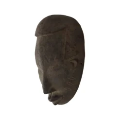 Masque en bois vintage Afrique Art Tribal Cérémonial Congo 38cm