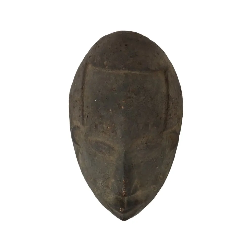 Masque en bois vintage Afrique Art Tribal Cérémonial Congo 38cm