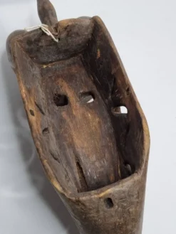 Masque Hyène Suruku du Korè, Mali Bamana – Bois sculpté, 33 cm