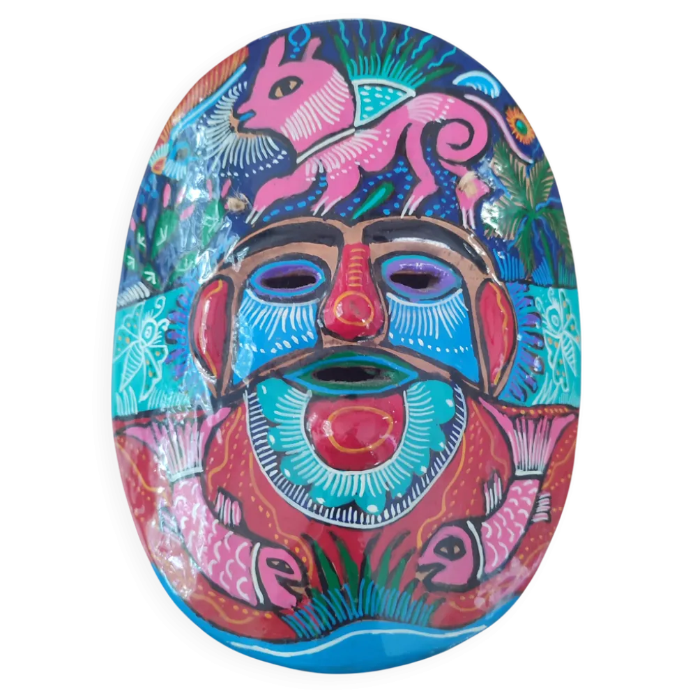 Masque mexicain peint à la main